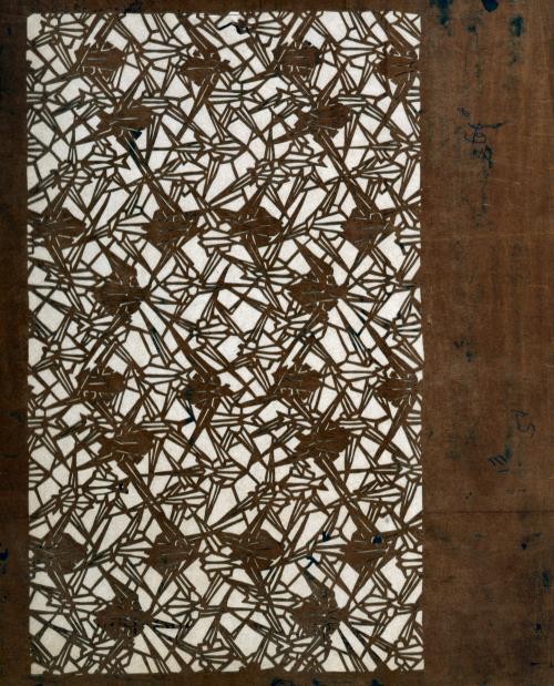Photo:Photo of Katagami stencil,1900-1952,Abstract Work