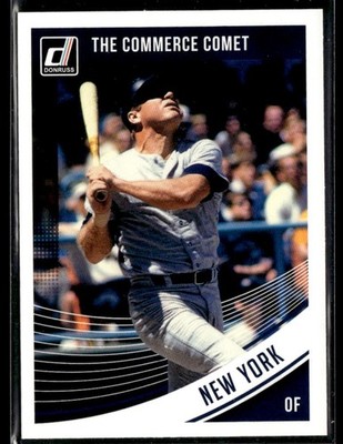 2018 Donruss #200b Mickey Mantle The Commerce Comet Yankees Baseball Card 3101P