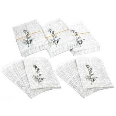 500 Silver Color Paper Jewelry Shopping Gift Bags 4'' x 6''