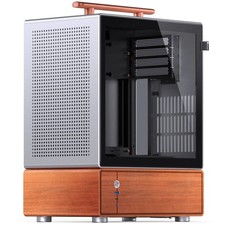 Jonsbo T7 PC Case, Mid Tower, mATX, Tempered Glass - silver