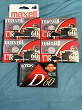 TDK Maxell Sony 60 Min Blank Audio Cassette Tapes Lot Of 9 NEW