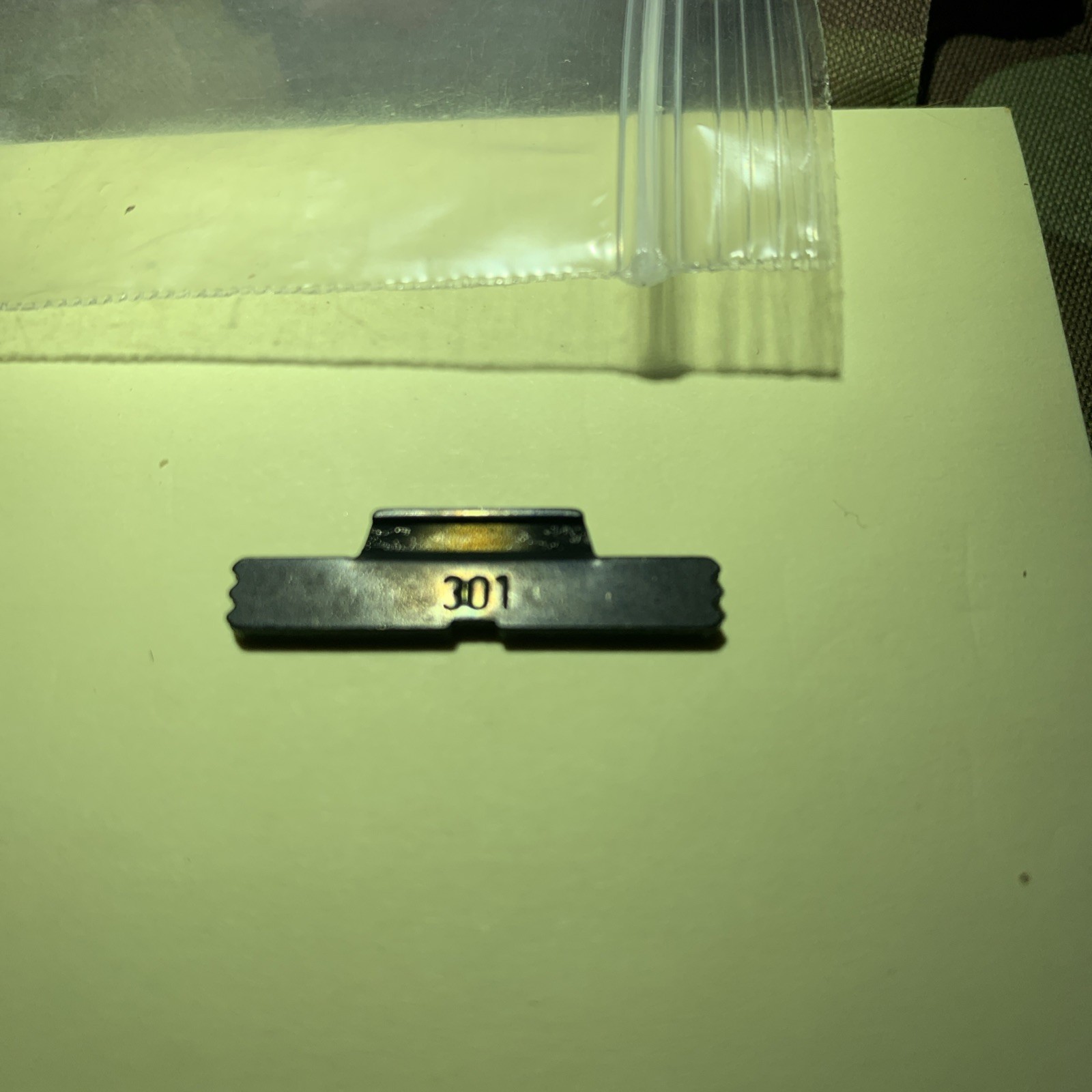 GL0CK OEM Slide Lock / Slide Release Lever — Black — Part #301 — Standard Length