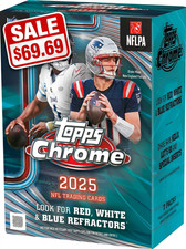 🔥2025 TOPPS CHROME FOOTBALL FACTORY SEALED VALUE BOX 🏈 BRAND NEW SEALED💰