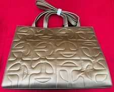 Telfar x Moose Knuckles Quilted Large Shopper Bag Gold NEW w/ Dust bag