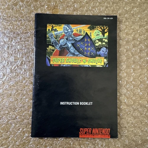 Super Ghouls 'n Ghosts (Nintendo SNES, 1991) Super Nintendo Manual Only No Game