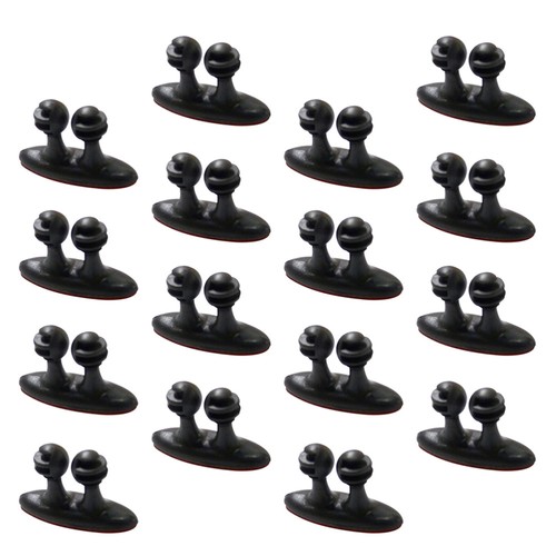 16 Pcs Vehicle Harness Clamp Charging Cable Holder Clips Self-adhesive - Afbeelding 5 van 12