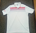 Callaway Opti-Dri Golf PGA TOUR Polo Shirt White Moisture Wicking Performance L