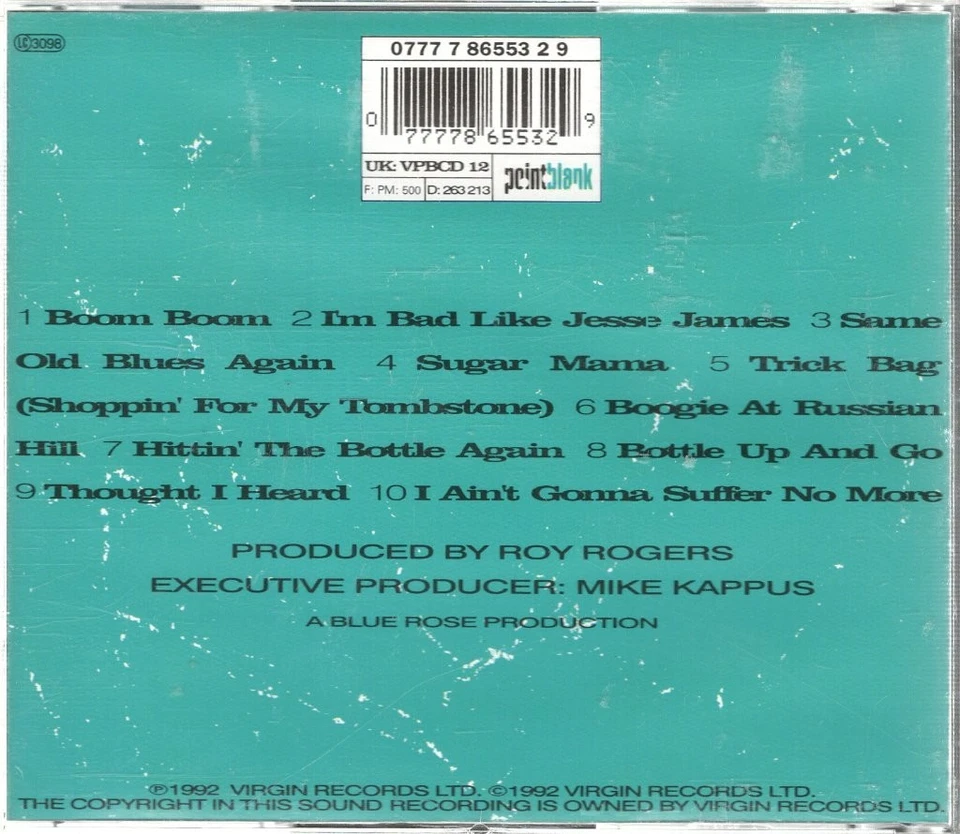 John Lee Hooker Boom Boom CD Europa Pointblank 1992 VPBCD12 - Bild 2 von 3