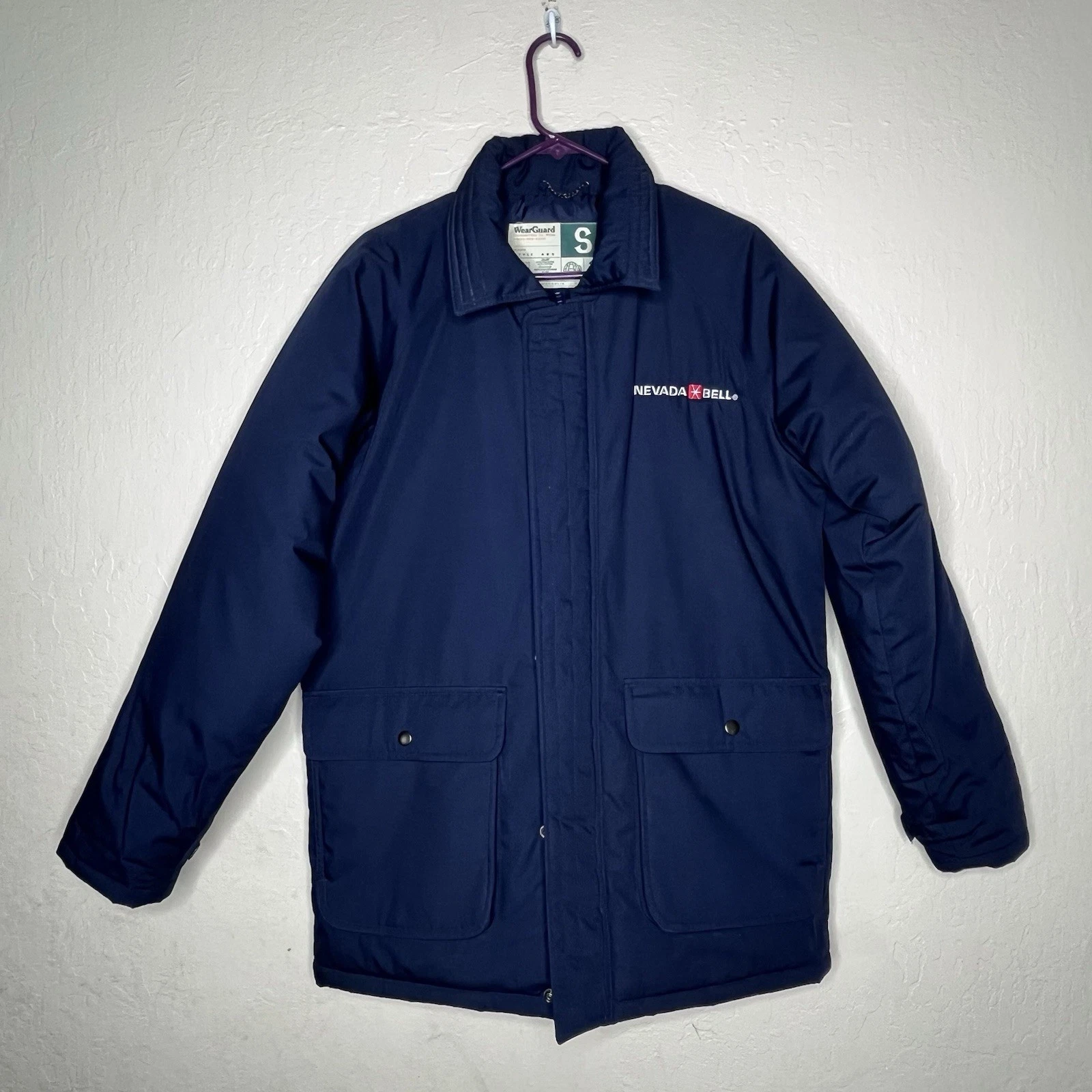 Vintage Wearguard NEVADA BELL Blue Waterproof Jacket Men's Size Small