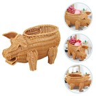 Food Baskets for Serving Imitation Rattan Woven Fruit Plate Traditional