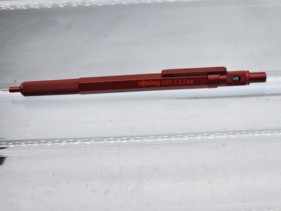rOtring 600 Mechanical Pencil 0.5mm | All Metal Body Propelling Pencil RED