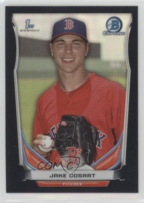 2014 Bowman Draft Chrome Black Refractor 56/75 Jake Cosart #CDP101 9gj
