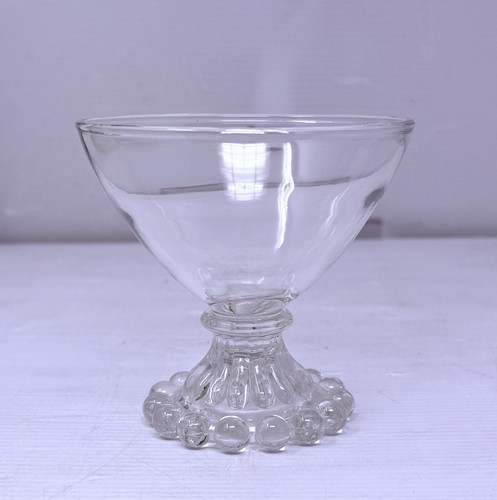 Vintage Set 4 Anchor Hocking Berwick Boopie Champagne Sherbet Glasses Beaded - Picture 3 of 7