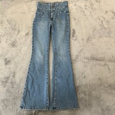 We The Free Jayde Flare High Rise Boho Jeans Women's 27 Free People