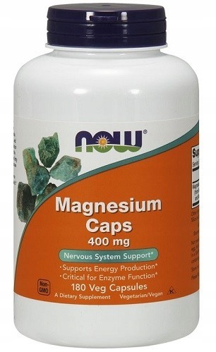 Now Foods Magnesium, 400Mg - 180 Veg. Kapseln - Bild 2
