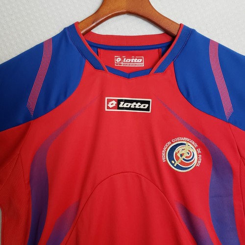 COSTA RICA 2008 2010 MENS ADULT HOME FOOTBALL SHIRT LOTTO SMALL S - Picture 2 of 11