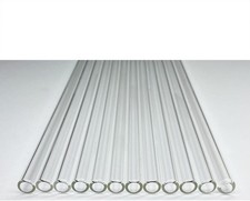 Glass tubes 12 Piece, 8 Inch Long Reusable 8 x 10 mm OD, Clear