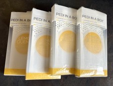 VOESH Waterless 3-Step Pedi In A Box Lemon, Lot of 4 Aromatherapy Pedicure Kits