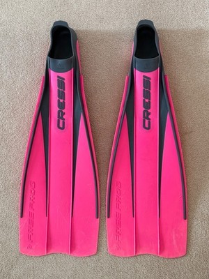 Cressi Sub Frosch Flipper Langflossen Rosa Gr. 39-40 (5,5-6,5UK) Made In Italy