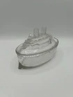 Antique "OREGON" SHIP GLASS CANDY container