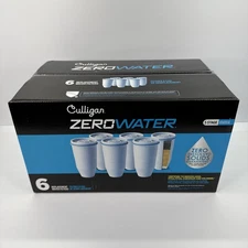 ZeroWater 5‑Stage Replacement Pitcher Filters – 6‑Pack – Removes Heavy Metals