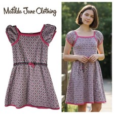 Matilda Jane Dress Girls 6 Floral Noelle Friends Forever Cottage Pink Green zz