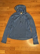 Patagonia Performance BaseLayer Capilene Hooded 1/4 Zip Pullover Womens M