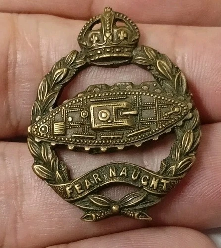 Genuine WW2 Royal Tank Corps Cap Badge