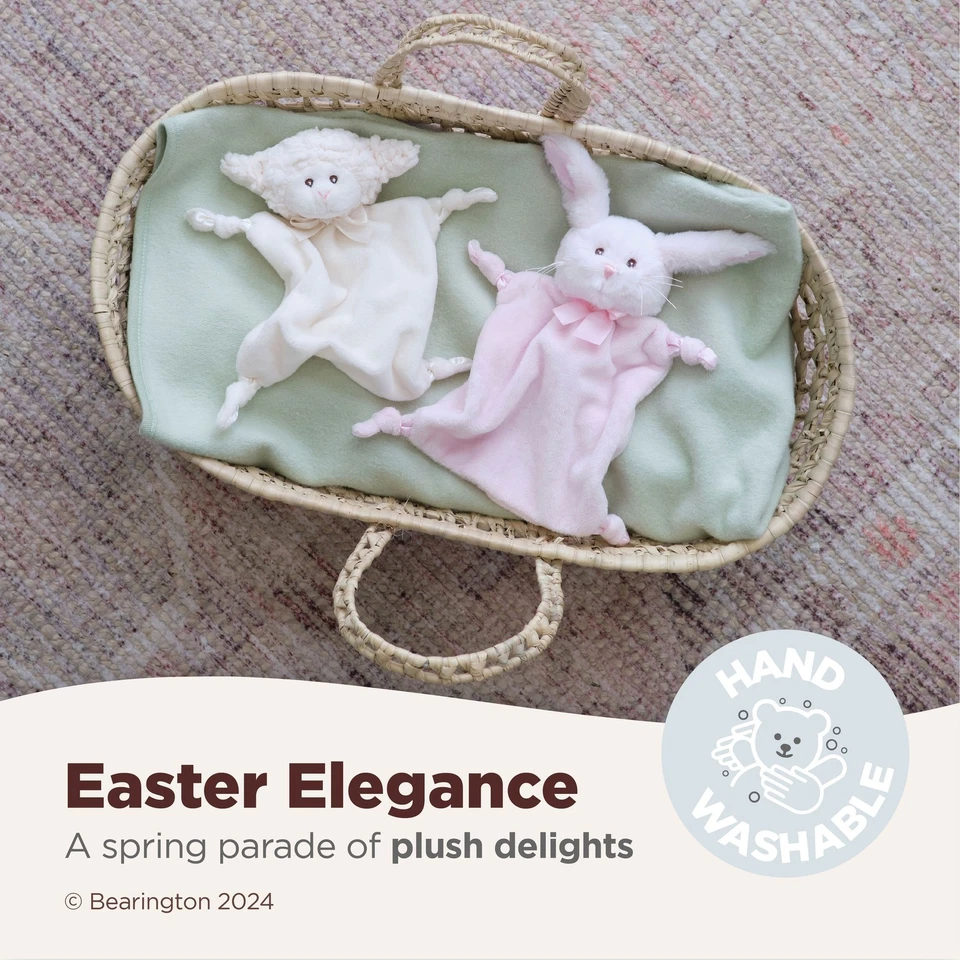 Lovey -Wee Security Blanket Lamb - Lamby - 8" x 7" - Image 3 of 4