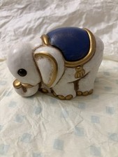 THUN Elefante Con Sella Blu Del Presepe Classico