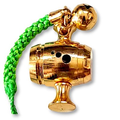 Japanese Strap Netsuke Gold Hammer Gavel Daikoku Wealth Lucky