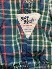 Vintage Oshkosh B’Gosh Vestback Overalls Blue Green Plaid Shorts Size 3/6 Months — photo 4