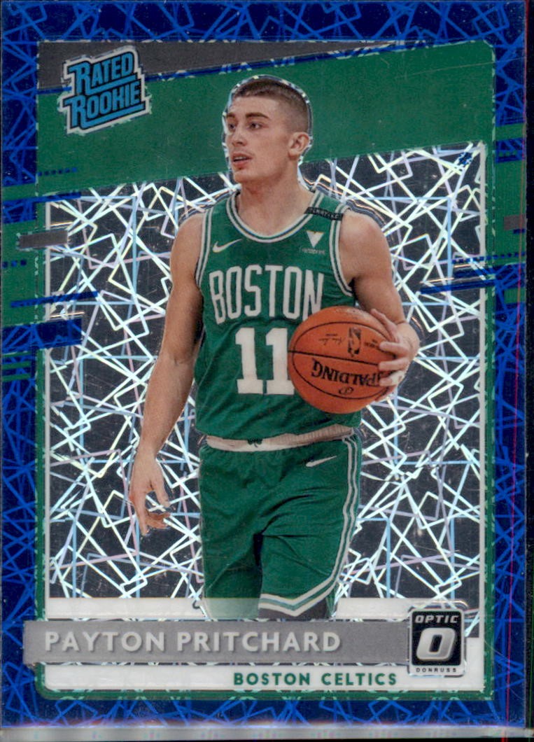 2020-21 Donruss Optic #176 Payton Pritchard Blue Velocity