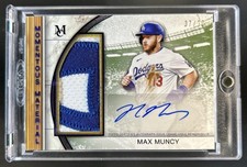 2025 Topps Museum Max Muncy Momentous Material Jumbo Patch Auto Amethyst #/10