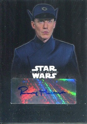 Star Wars Force Awakens Chrome Autogrammkarte CA-RM Rocky Marshall als Col. Datoo