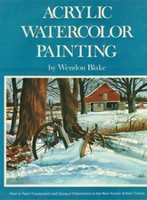 Acrylic watercolor painting, Blake, Wendon