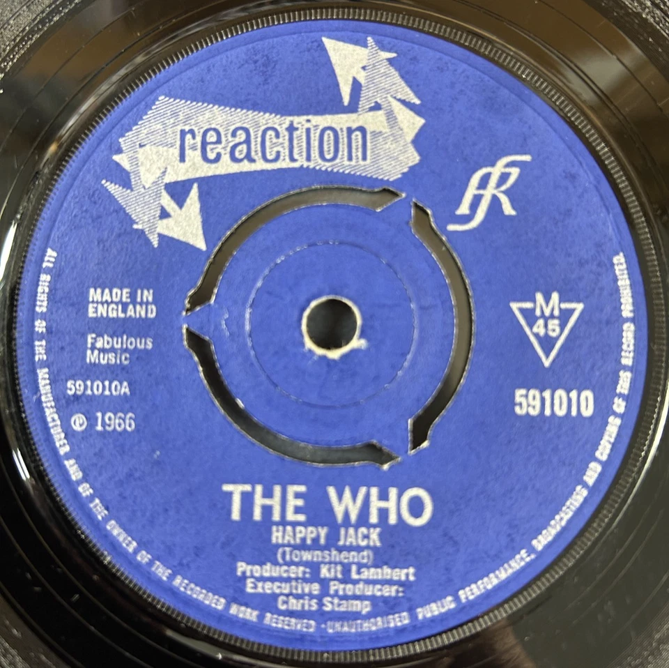 THE WHO 'HAPPY JACK' 7'' SINGLE REACTION RECORDS 591010 1966 UK FIRST PRESS - Image 3 of 4
