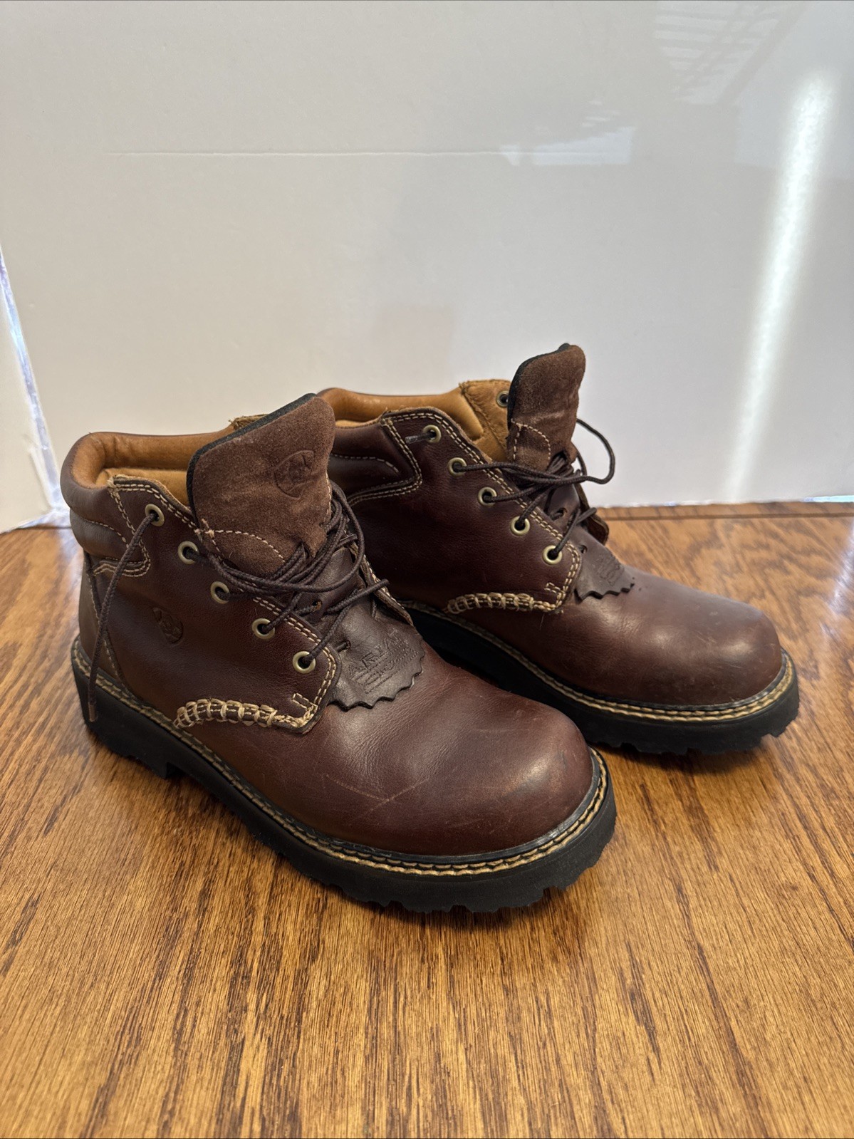 ARIAT Leather Boots Women’s 8 B Canyon Lace-Up Brown Work Hiking 10001254 17728
