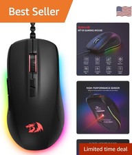 Ergonomic Wired Gaming Mouse with 7 Programmable Buttons Stunning RGB Lights