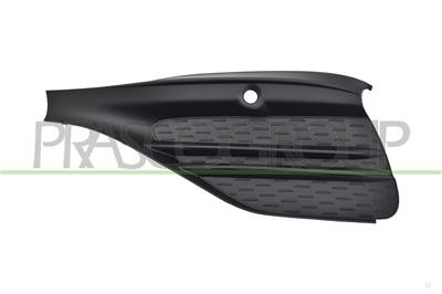 Grille de pare-chocs gauche noire grainée pour C-Class W206 2021-2026