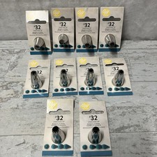 WILTON #32 Open Star Tip Lot Of 10 Tips NEW. Stock #418-32