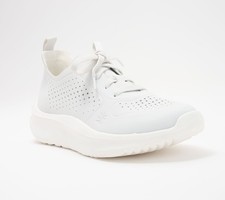 Clarks Footwear Women's Sz 9.5 Cloudsteppers Solevana Lace-Up Gray A698211