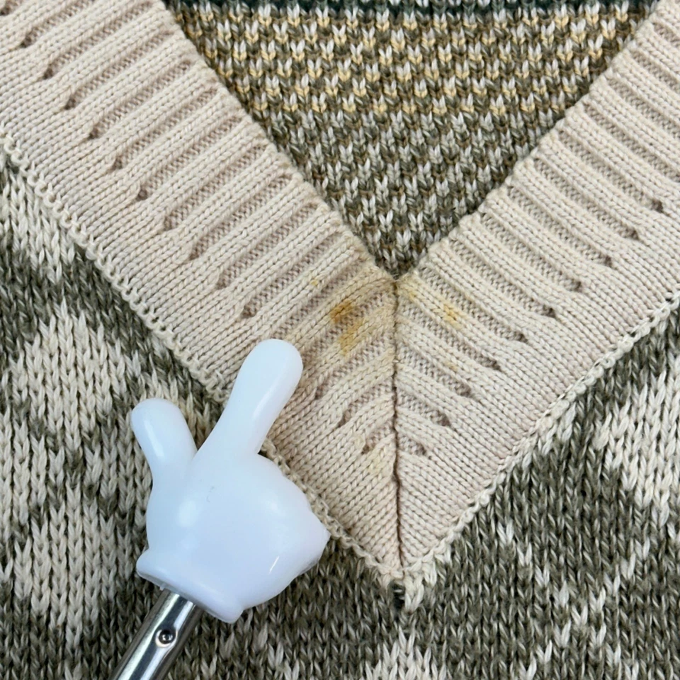 Chaleco Suéter Vintage Tricots St. Raphael Para Hombres Grande Estampado de Golf Argyle Hecho en Unión Foto 2 de 4