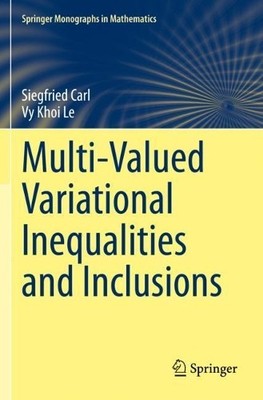 Multi-Valued Variational Inequalities and Inclusions - 9783030651671