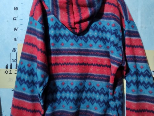 Diner Pullover Hoodie Mens Large Aztec Pattern Fleece Kangaroo Pocket New - Picture 9 of 12