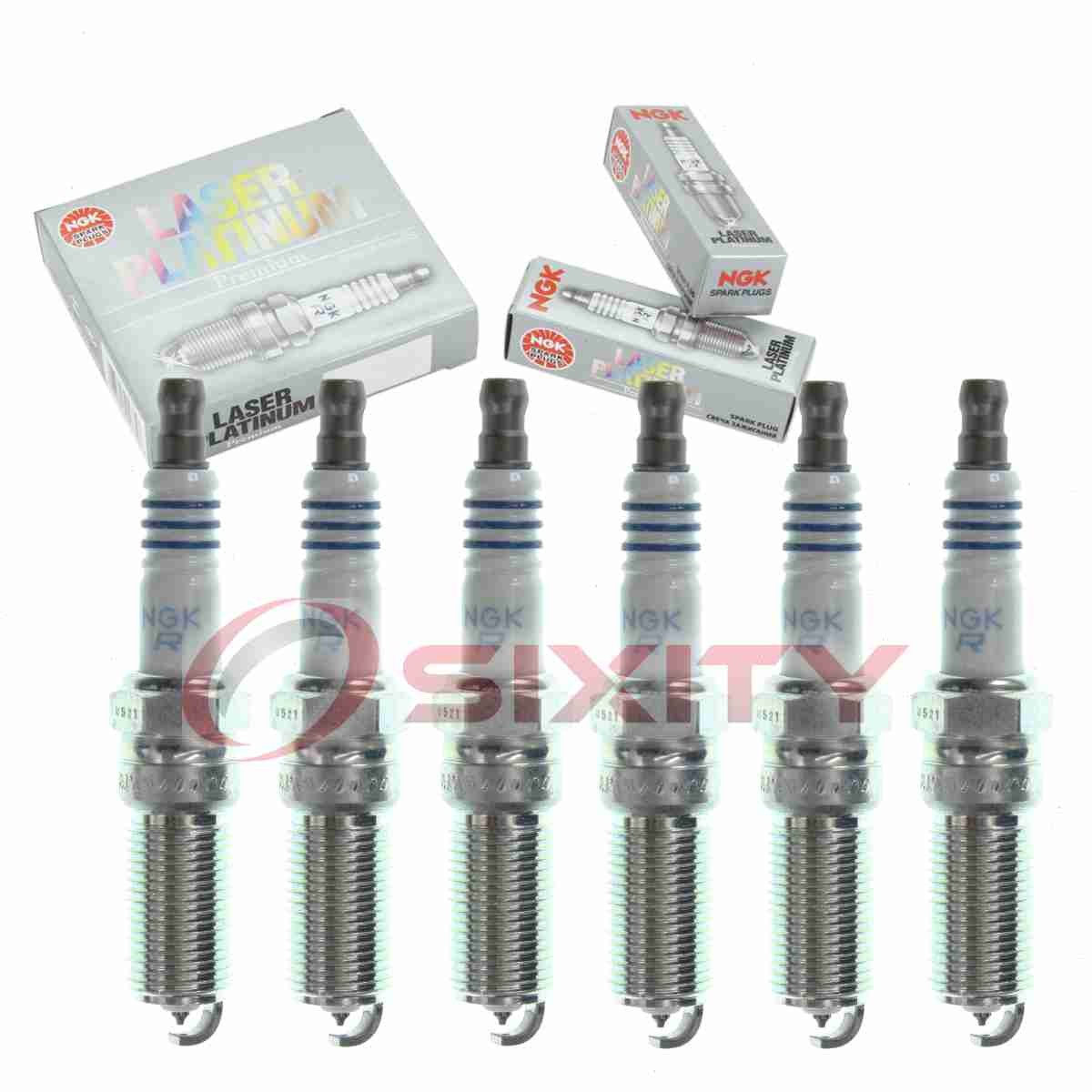 6 pc NGK Laser Platinum Spark Plugs for 2012-2017 Chevrolet Caprice 3.6L V6 jl