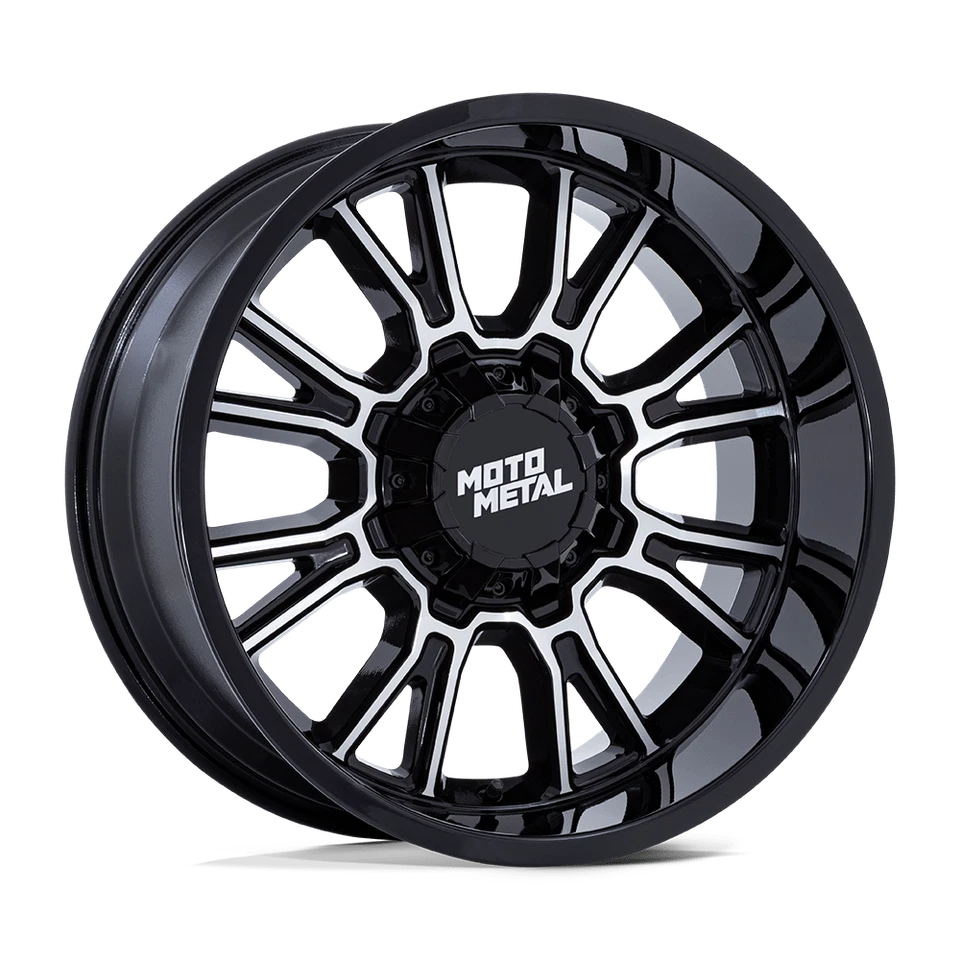 17X9 Moto Metal MO810 LEGACY 8X6.5 1MM NEGRO BRILLANTE MECANIZADO (4) Foto 4 de 4