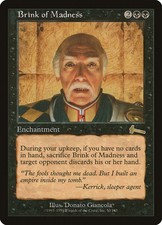 MTG Magic the Gathering Brink of Madness (50/143) Urza's Legacy HP-
