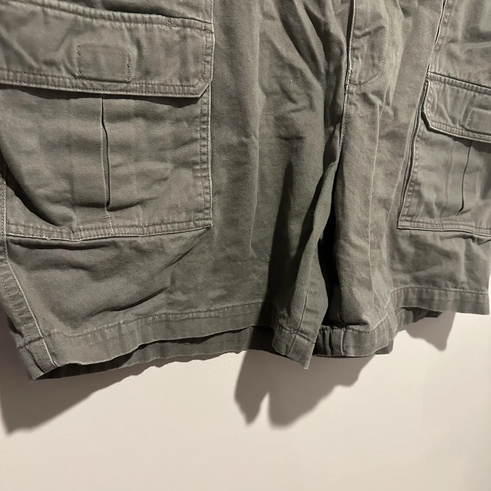 Pantalones Cortos Carga Savane Para Hombre 44 Caqui Cintura Elástica Bolsillos Tecnológicos Senderismo Aire Libre Foto 3 de 4