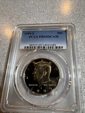 1999-S Copper PCGS PR69 DCAM (Proof) Kennedy Half Dollar